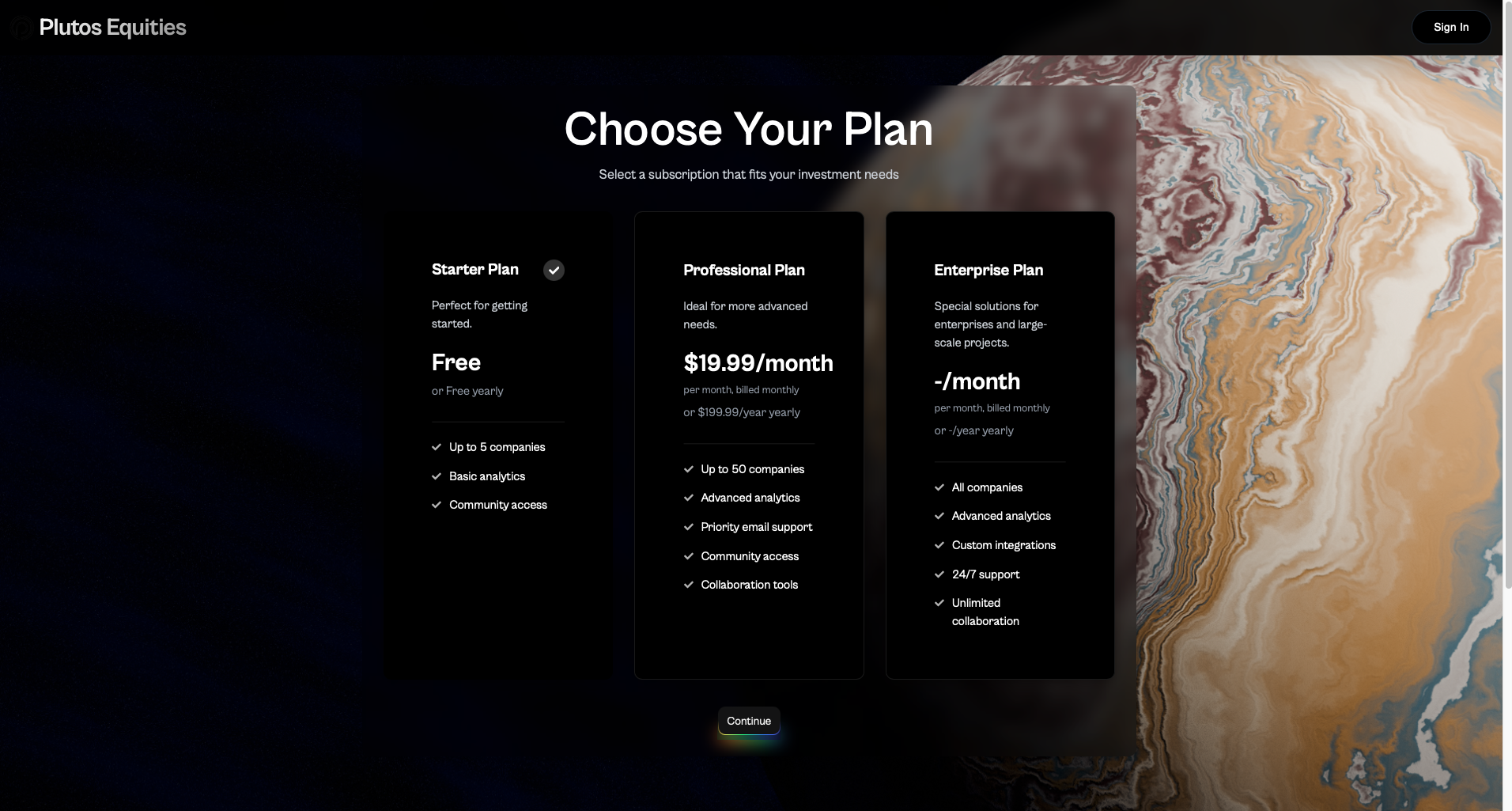 Plan Selection
